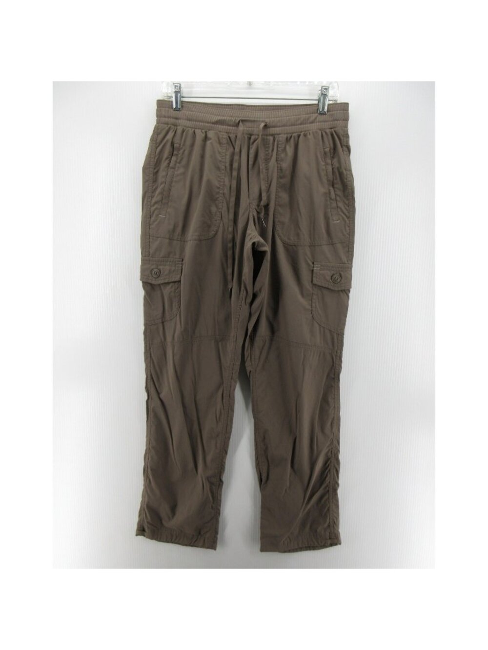 LL Bean Pants Medium Taupe Cargo Hiking Outdoor Stretch Ripstop